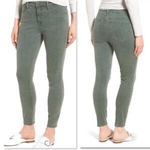 NYDJ Size 16W AMI Skinny Ankle Jeans Green LiftXTuck Stretch Denim